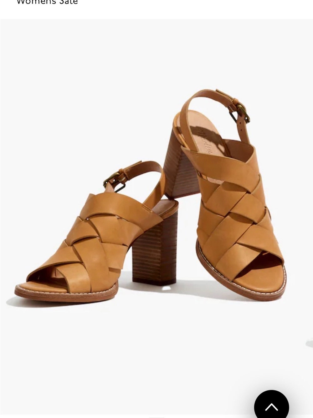 Madewell CINDY block heel woven leather sandals